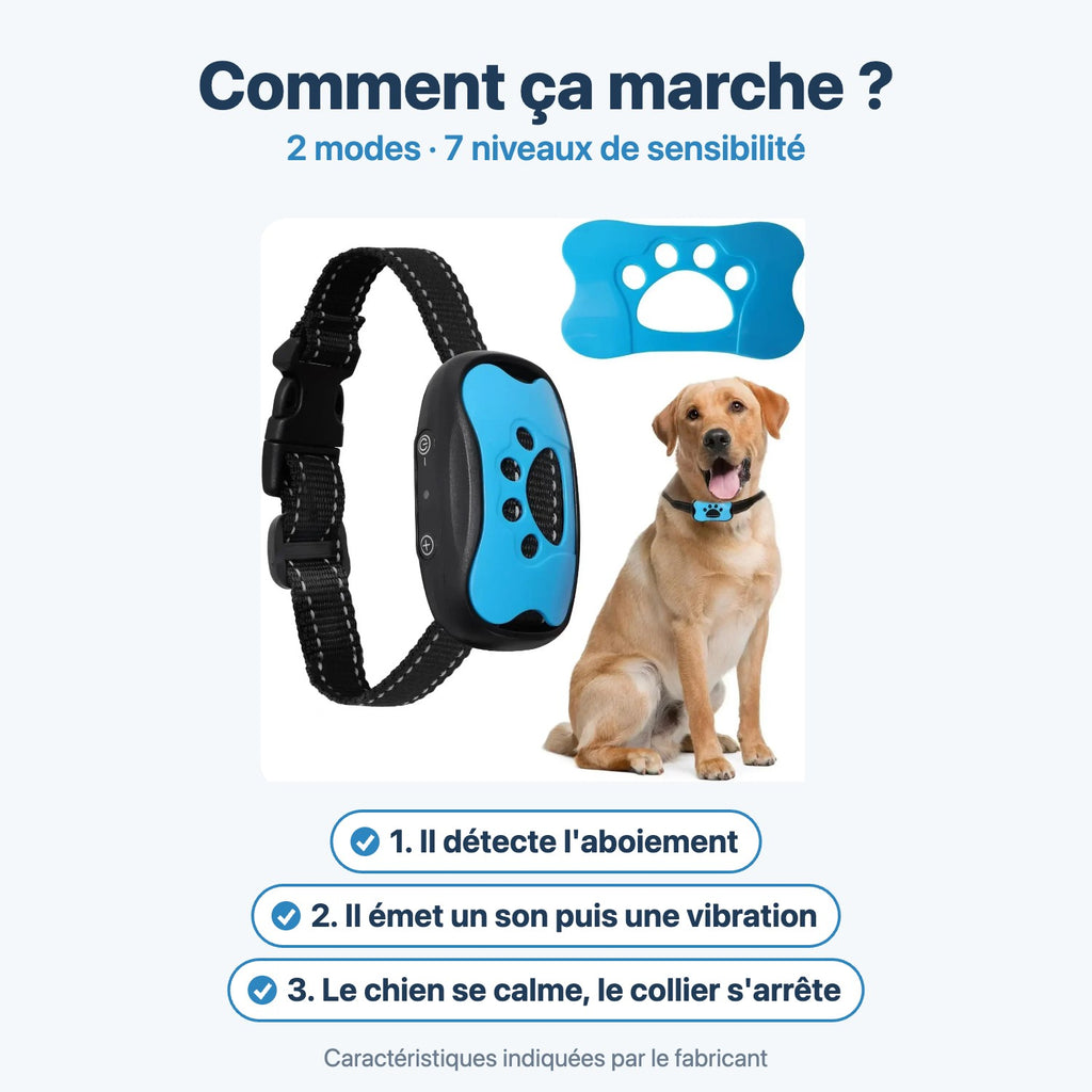 Comment fonctionne le collier anti-aboiement